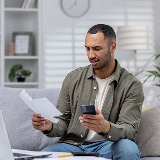 Patient in Springdale budgeting for wisdom tooth extraction